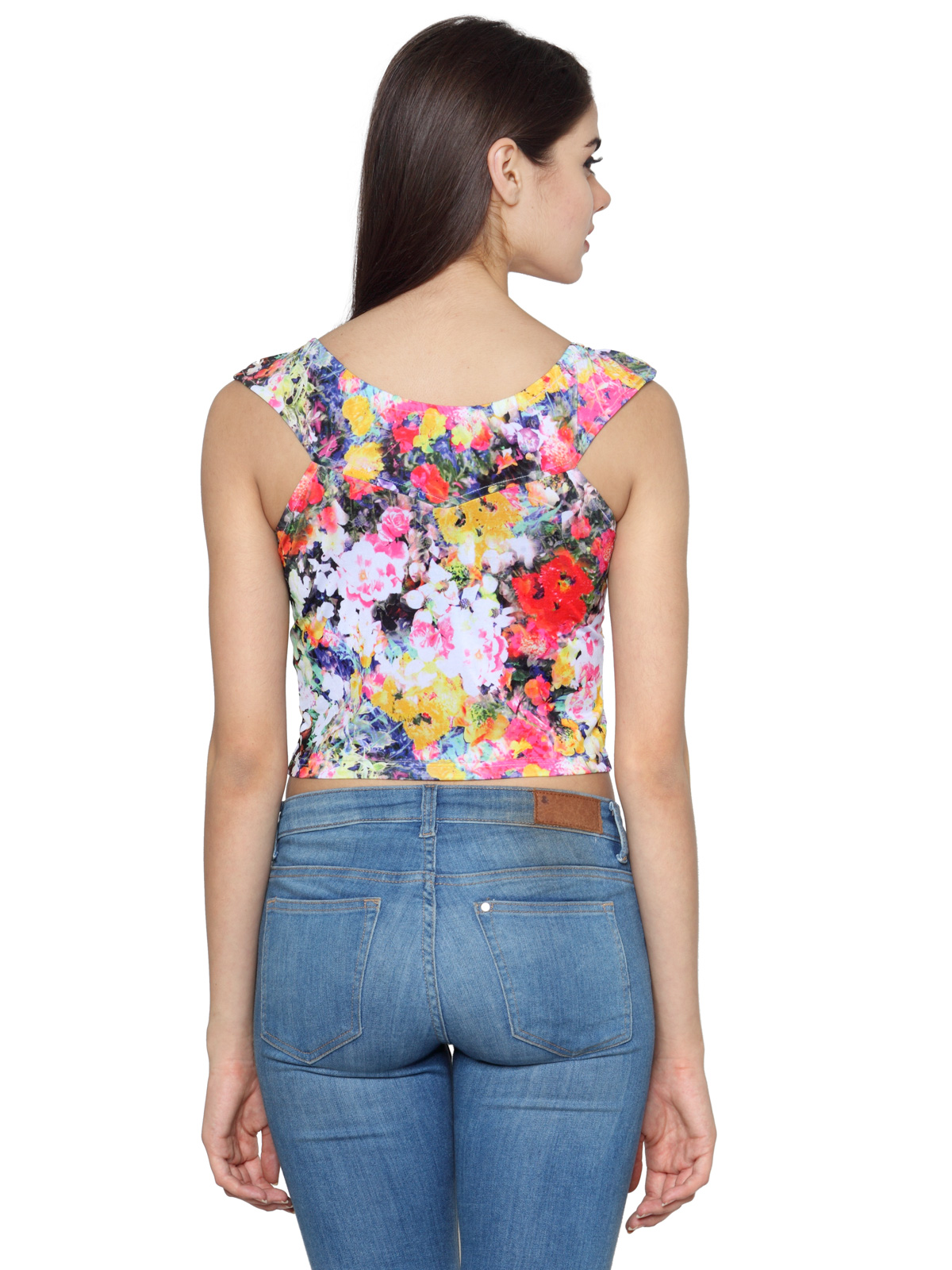 PRINTED MULTIWAY CROP TOP